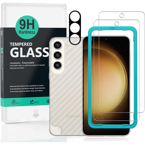 2 Pièces Verre Trempé Pour Samsung Galaxy S25+ 5g 6,7"",9h Dureté Protection Écran,Avec 1 Pièce Protection Caméra,1 Pièce Film Arrière,Facile À Installer