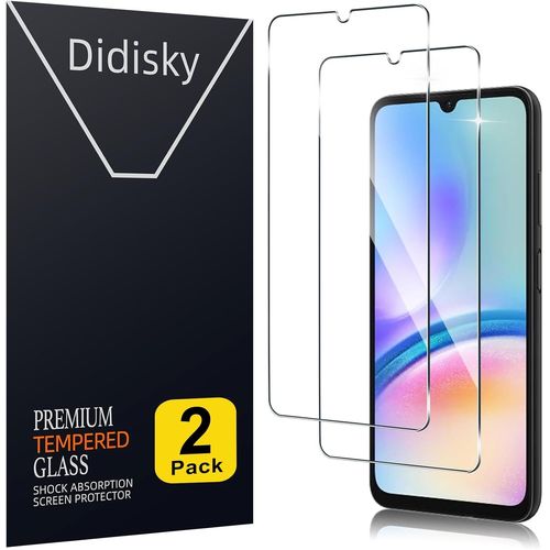 Pack Of 2 Tempered Glass Screen Protector For Samsung Galaxy A05s, 9h Hardness, No Bubbles, High Definition