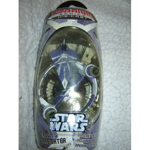 Vaisseau Star Wars Titanium Die Cast Série 2007 : Plo Koon's Jedi Starfighter Hyperdrive