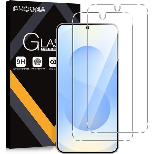 Verre Trempé Pour Samsung Galaxy S25 Plus 5g, Lot De 2 Vitre Film Protection Écran Compatible Avec Samsung Galaxy S25 Plus, Dureté 9h Vitre, Ultra Clair, Anti-Rayures, Facile À Installer