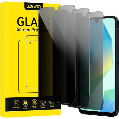 Verre Trempé Anti-Espion Pour Samsung Galaxy A16, Lot De 3 Film Protection Écran Vitre Protecteur Protege Sans Bulles, Dureté 9h, Facile À Installer