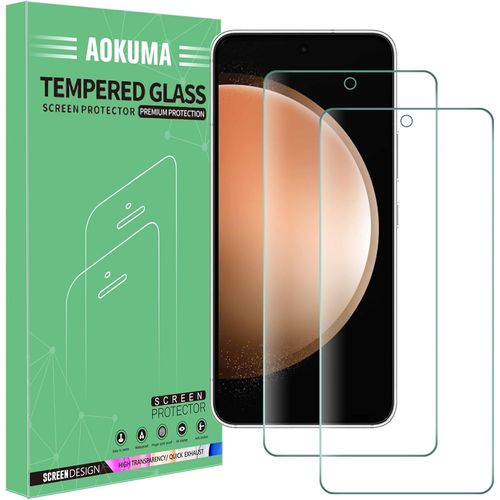 Tempered Glass Compatible With Samsung Galaxy S23 Fe 5g, [2 Pack] Screen Protector For Samsung Galaxy S23 Fe [0.26mm] [Extremely Scratch Resistant] [High Definition][Easy To Install]