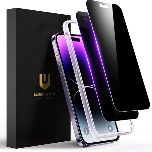 Verre Trempé Pour Iphone 14 Pro Max Anti Espion 6,7 Pouces, Protection Écran Pour Iphone 14 Pro Max [Lot De 2], Film Protecteur Vitre [Résistant Aux Rayures, Anti-Traces De Doigts]