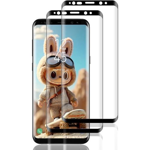 Tempered Glass For Samsung Galaxy S8, 2 Pieces Glass [3d Curved Full Coverage] [High Sensitivity] [Bubble Free] Screen Protector Tempered Film