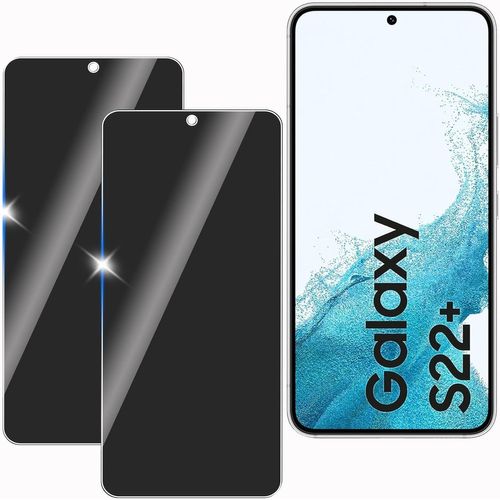 2 Pièce Anti-Espion Verre Trempé Protecteur Pour Samsung Galaxy S22 Plus, 9h Dureté Privacy Film En Verre Trempé, Anti-Rayures, Anti-Espion Confidentialité Protection Verre, Sans Bulles
