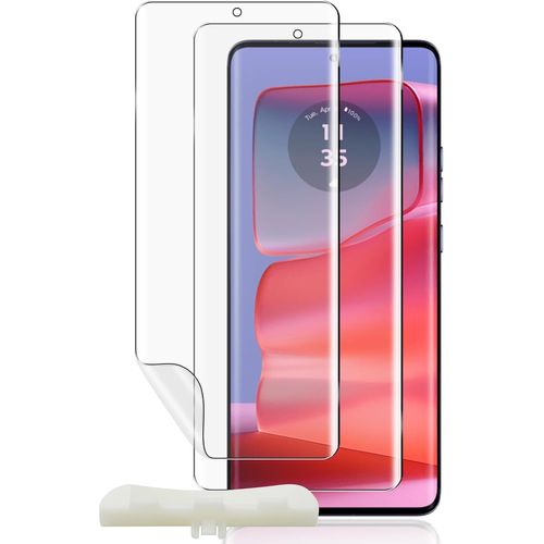 Protection Écran Compatible Avec Motorola Edge 50 Pro, Protection D'Écran À Couverture, [2 Pièces] Non-Verre, Film Tpu Flexible Pour Motorola Edge 50 Pro