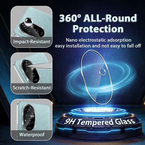 Trahoo-Pour Honor 200 Protection Caméra, 3 Pièces 9h Dureté Hd Arrière Caméra Verre Trempé, Sans Bulle Anti-Rayures Protecteur D'écran - Transparent
