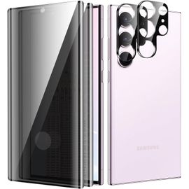 Samsung Galaxy S23 Ultra Tempered Glass Screen Protector, Hd Clear, 9h Hardness, Anti-Fingerprint, Bubble Free, 2 Screen Protectors And 2 Protectors For Samsung Galaxy S23 Ultra