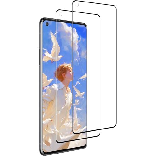 Screen Protector For Oneplus 9 Pro, 2 Pieces Anti-Scratch Glass, 9 Hardness, Hd Transparent, Bulless Free, Film