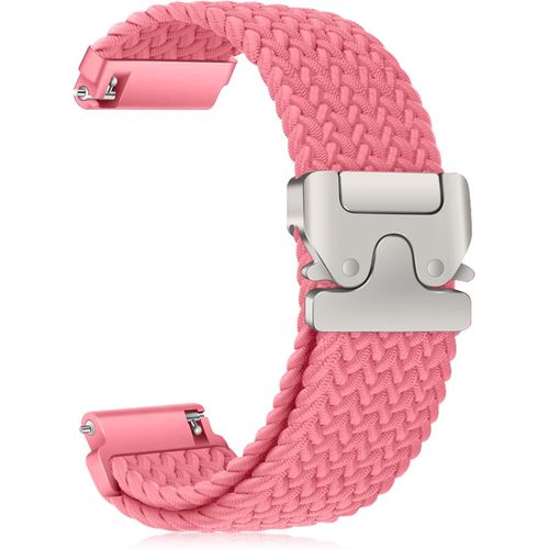 Nylon Watch Straps 22 Mm 20 Mm 18 Mm, Braided Sport Strap, Parachute Buckle, Quick Release, Men, Women, Elastic, Soft, Comfortable For [22 Mm Pink]