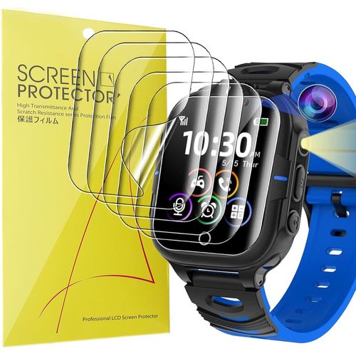 Kalanka-6 Pièces Protection Écran Pour Elejafe Y30 1,54 Pouces Smart Watch - Sans Bulles Haute Définition Qualité Supérieure Transparent Doux Tpu Film Protection. (6 Packs)