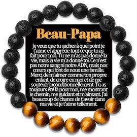 Kal-Frere Bracelet Beau Papa Petit Fils Cadeau Parrain Demande Filleul Tonton Neveu Cousin Papy Arriere Grand Pere Père Frère A Mon Homme Copain Veux Tu Etre Mon Parrain Cadeaux Bracelets Bijou Origi