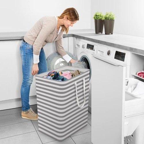 Panier à linge pliable avec poignées de transport Panier à linge 100 L