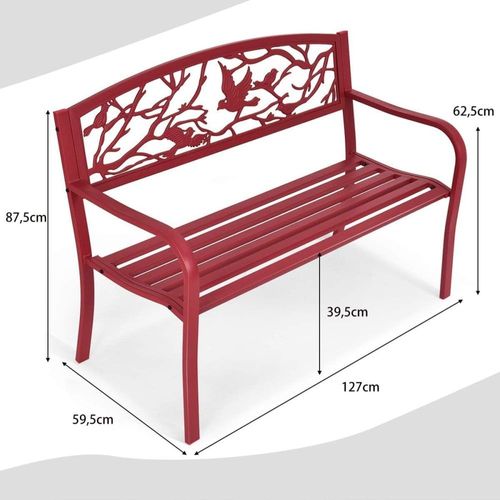 Banc De Jardin Ergonomique Avec Accoudoirs Et Dossier