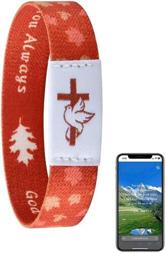 Kal-Femmes Bible Écriture Bracelet Comme Bracelet Biblique Personnalisé Avec Des Versets Bibliques Quotidiens Pour Parfait Catholique, Thanksgiving, Nouvel An