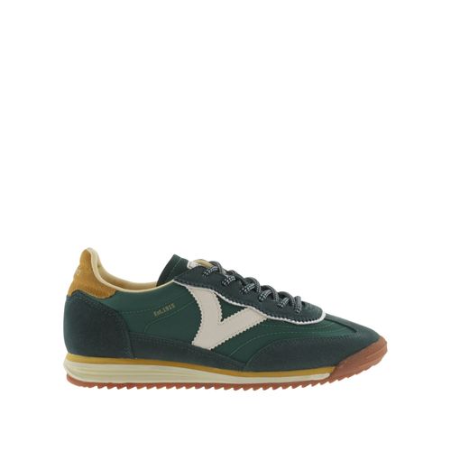 Baskets En Nylon Et Cuir Fendu Victoria Saturno