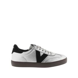 Baskets En Cuir Métallisé Et Cuir Fendu Victoria Berlín Ciclista