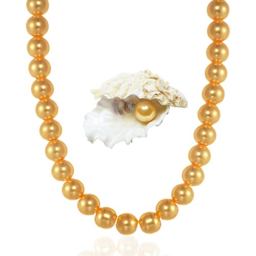 Kal-Collier Perle Homme - Véritables Perles Naturelles Chaîne - Pour Hip Hop Ou Tenue Formelle - Designs Classiques Et Contemporains Faits Main Pour Occasions Spéciales Ou Usage Quotidien