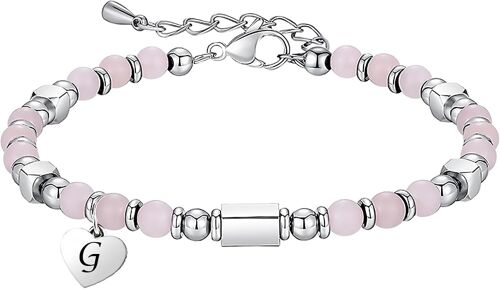 Mother Daughter"" Stainless Steel Bracelet For Women, Personalised Silver Bracelet, Adjustable Bracelet, Gift For Mom Dad Grandpa