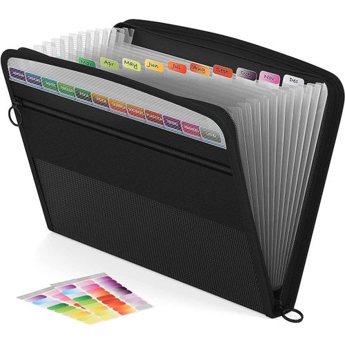 Ershi-Abclife Extensible Pochettes Pour Documents 13 Poches,A4 Trieur Document Avec Fermeture À Glissière,Organisateur De Document[2531]