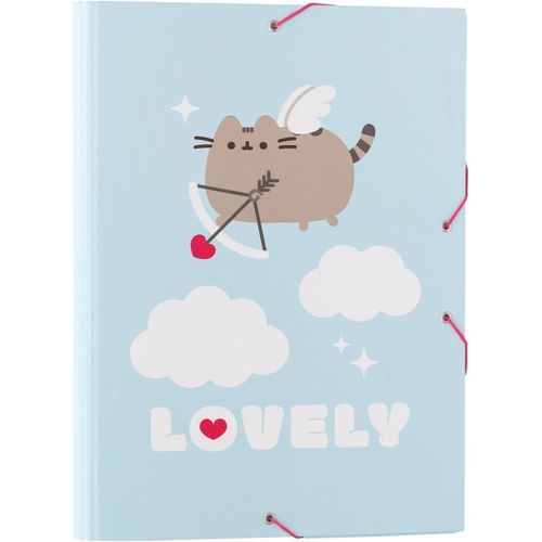 Eryi-- Chemise Cartonnée A4 Pusheen | Chemise À Rabats Rigide | Pochette Cartonnée 24 X 34 Cm | Fournitures Scolaires, Fournitures De Bureau