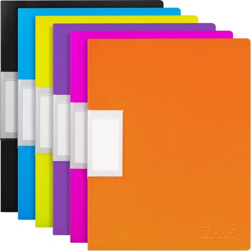 Ershi-Porte Vue A4 Pour Documents - Lot 6x Porte Vues Protege Document A4 - Protège Document Multicolores Avec 30 Feuilles - Lutin[2570]