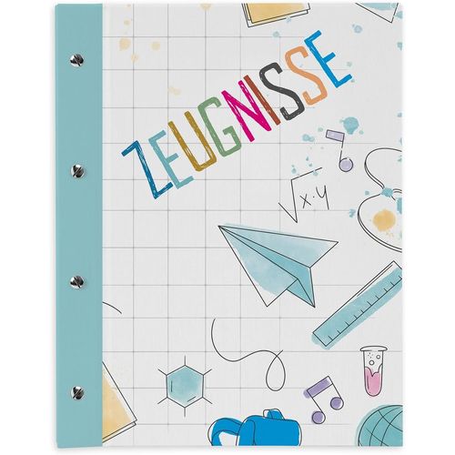 Eryi-Porte-Documents Extensible Avec Vis Pour Enfants, Adolescents, Adultes, Filles, Garçons, Élèves (École Doodles)