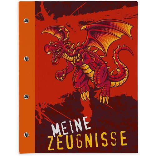 Eryi-Porte-Documents Extensible Avec Vis Pour Enfants, Adolescents, Adultes, Filles, Garçons, Étudiants (Dragon)
