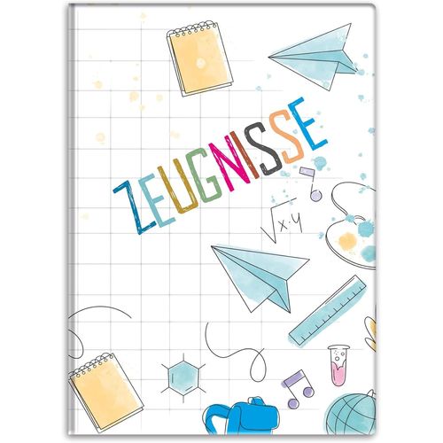 Eryi-Porte-Documents Avec Motif Din A4 - Pour Enfants, Adolescents, Étudiants, Filles (Doodles)