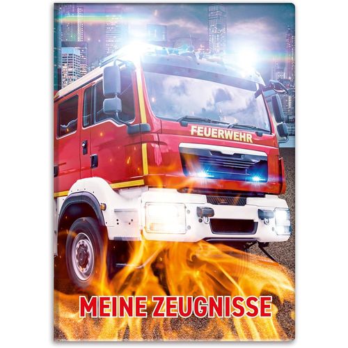 Eryi-Porte-Documents Avec Motif Din A4 - Pour Enfants, Adolescents, Étudiants, Filles (Pompiers)