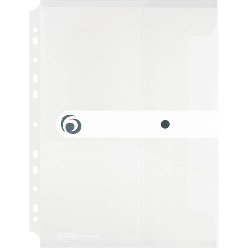Eryi-11292935 Lot De 6 Pochettes Porte-Documents A4 En Plastique Avec Bouton Pression (Transparent)