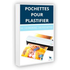 Pochettes De Plastification à Chaud DIN A4 - 80 Microns - Lot De 25 - Transparentes Et Résistantes - 7