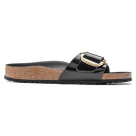 Mules Vernis Cuir Naturel Birkenstock Madrid