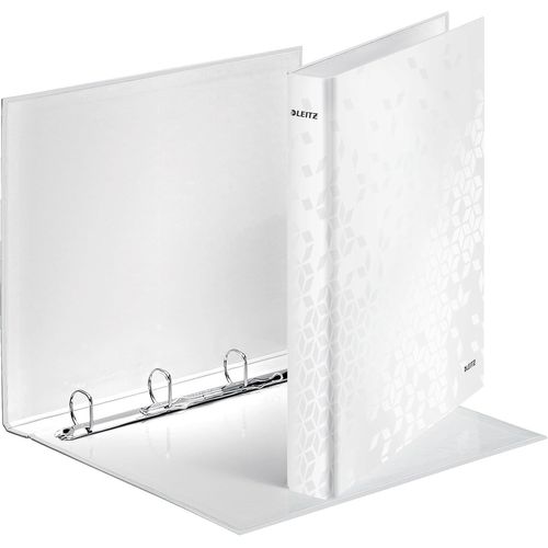 Classeur 4 Anneaux, Capacité 250 Feuilles, Wow, Dos 25 Mm, 42420001 - A4, Blanc