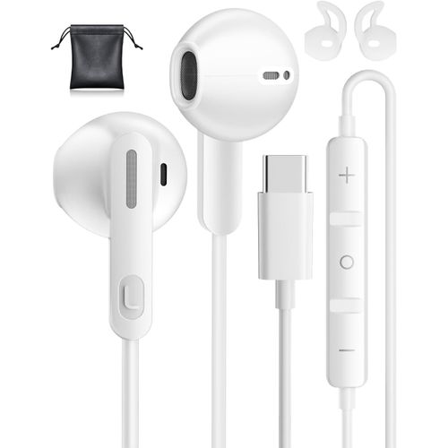 Ecouteurs Usb C Pour iPhone 15 16 Pro Max,Stéréo Écouteurs Usb C Intra Ecouteurs Filaire Usbc Et Micro Pour Samsung Galaxy S25 S24 S23 Ultra S22 A54 A56 A16 A55 A35 5G Xiaomi 14 P[CAS6212398]