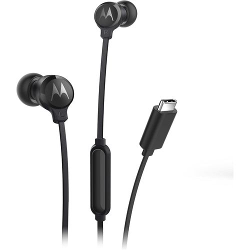 SUBZONAL-Motorola Sound Earbuds 3C-S Écouteurs Intra-Auriculaires Avec Microphone, Ajustement Confortable, Appels Mains Libres, Son Haute Définition, Conception Sécurisée, Connecteur USB-C, Noir