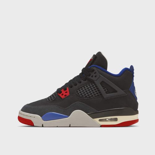 Jordan Air 4 Retro Black/fire Red/deep Royal Blue Unisex Noir Chaussures