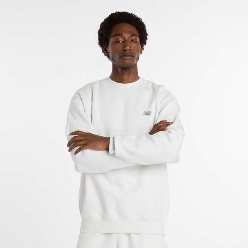 New Balance Linear Graphic Fleece Crew Homme Hoodies & Sweatshirts Gris Taille Xl Vêtements