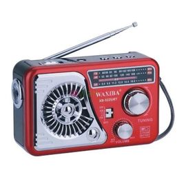 Radio Portable Vintage - MARQUE - Modèle - FM AM SW - USB - Lampe LED - Batterie 1200mAh