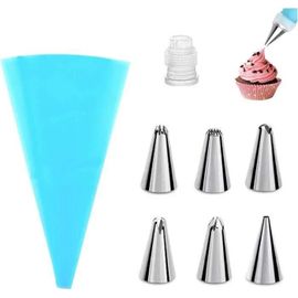 Petite Poche À Douilles Lavable De 30 Cm + 6 Douilles Différentes Pâtisserie
