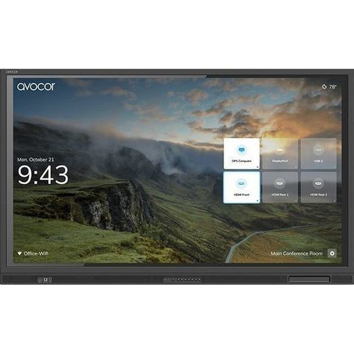 Avocor AVE-8640 - Classe de diagonale 86" E Series écran LCD rétro-éclairé par LED - interactive - avec écran tactile (multi-touches) - 4K UHD (2160p) 3840 x 2160 - LED à éclairage direct