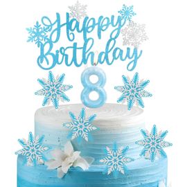 Tioncy Lot De 71 Décorations De Gâteau En Forme De Flocon De