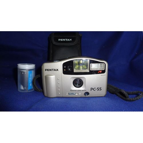 pentax argentique 35 mm + pellicule 135 mm gratuite fonction ok + housse