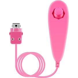 KAL-Manette Nunchuck Filaire Basée Sur Le Mouvement Pour Nintendo Wii Console Jeu Vidéo Couleur Rose