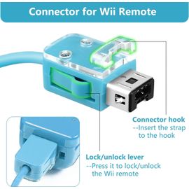 Manette Nunchuck Filaire Basée sur le Mouvement pour Nintendo Wii Console Jeu Vidéo Couleur Bleu