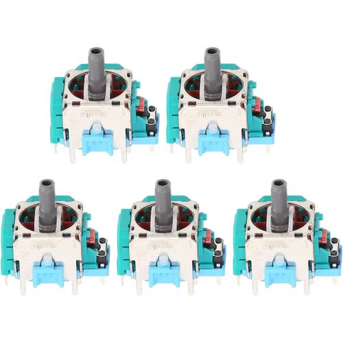 5pcs Module de Capteur de Joystick Analogique à Bascule 3D, Pièces de Joystick Analogiques de Remplacement Professionnel pour Manettes PS5 Joystick 3D