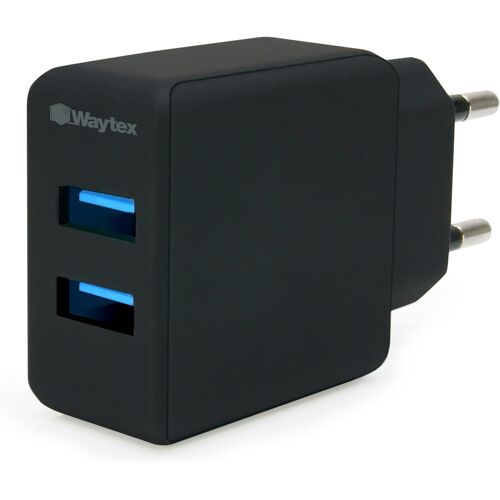 KAL-Chargeur Secteur Double Prise USB 2.1 A Noir
