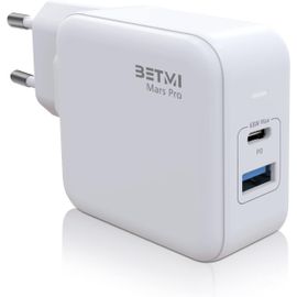 Shiba-Chargeur Usb C, Chargeur De Type C Gan 68w, Chargeur Mural Rapide Et Compact À 2 Ports Pour Macbook Pro/Air, Ipad Pro, Galax[2