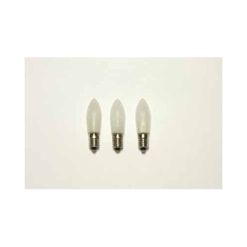 Hellum 912234 Ampoule de Replacement LED Bougie Cannelé 3 Pièces Chaud Blanc