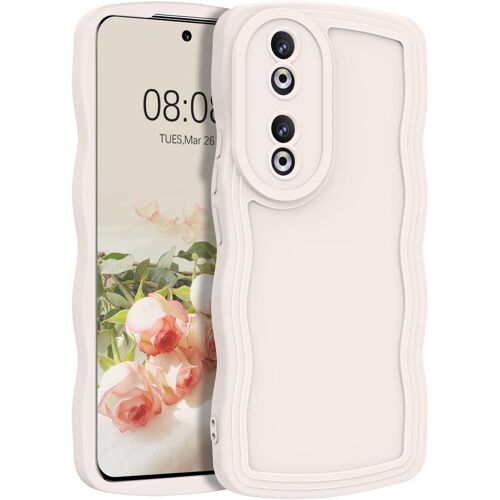 Senior-Coque Pour Honor 90 5G, Etui En Silicone Souple, En Forme De Cadre Ondulé Mignon, Housse De Téléphone Antichoc Anti-Rayure Bumper Ultra-Mince Cover Phone Case Pour Honor 90 5G 6.7 Pou[L1269]